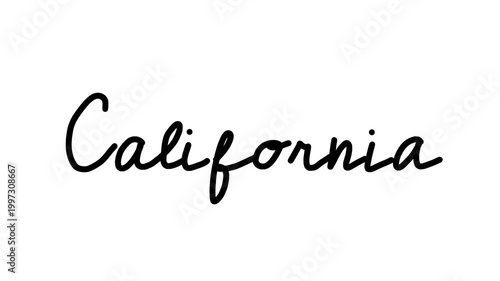 California text animated motion graphics Hand drawn doodle 