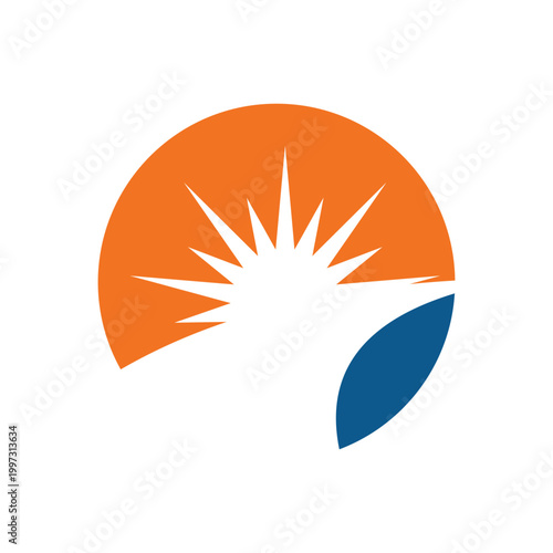 Minimal Sunrise Icon Vector Design