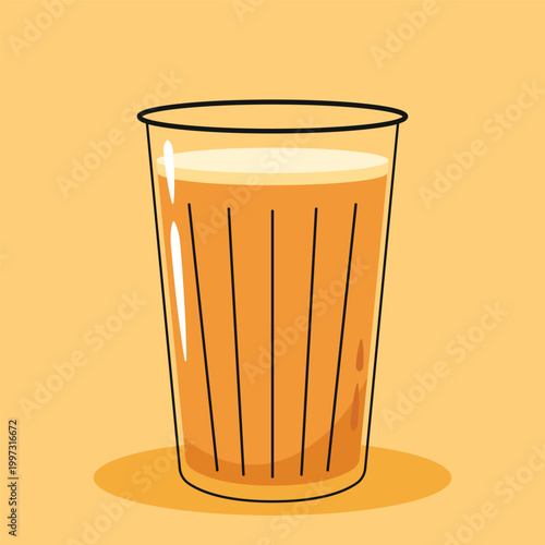 Indian hot drink vector. Indian chai icon. Chai is Indian drink. Kerala tea shop illustration vector eps. Indian Kerala roadside. Kerala tea shop line drawing. Kerala Old.