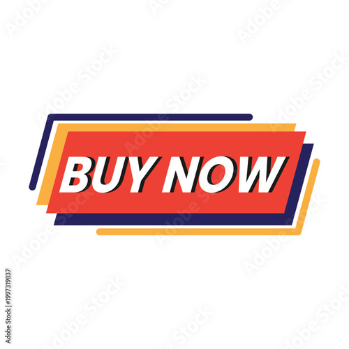 Buy Now Call to Action Button Vector Icon for E commerce