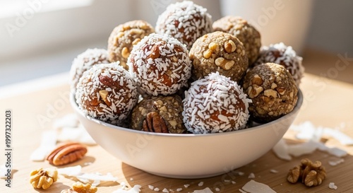 No Bake Keto Energy Balls with Coconut