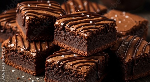 Fudgy Keto Brownies with Dark Chocolate Drizzle