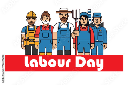 celebration labour workers workforce labourday industry illustration