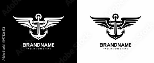 anchor wing vector logo