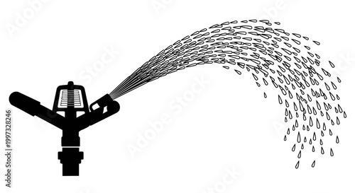Irrigation sprinkler head watering system.