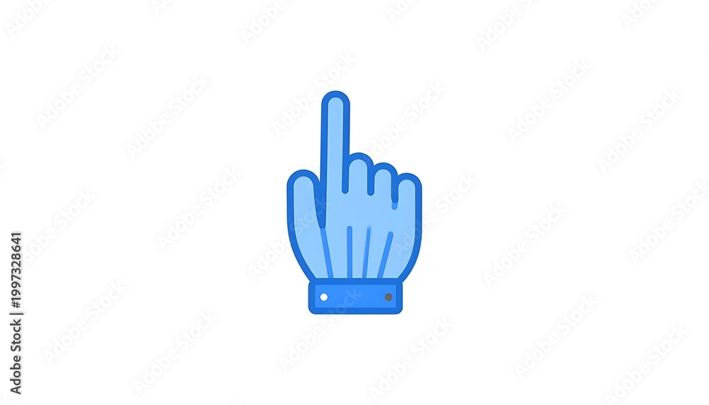 Obraz premium Pointing finger icon