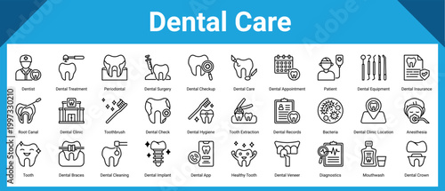 Dental Care web icon  collection