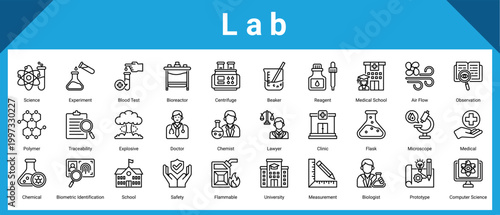 Laboratory web icon  collection