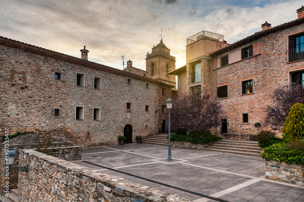 Obraz premium Liguerre de Cinca is a Spanish town in the municipality of Abizanda, belonging to the province of Huesca, in the autonomous community of Aragon.