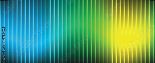 Reeded ripple texture background, translucent glass gradient with gentle stripe relief. Diffused optical spectrum, airy pastel field, iridescent vector illustration