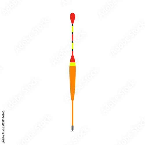 fishing float flat design vector illustration isolated on white background