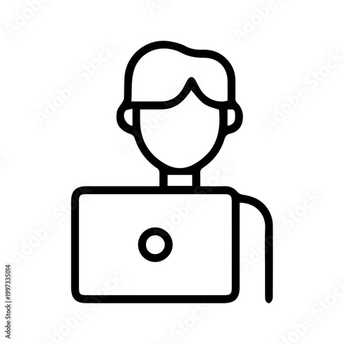 Person with a laptop