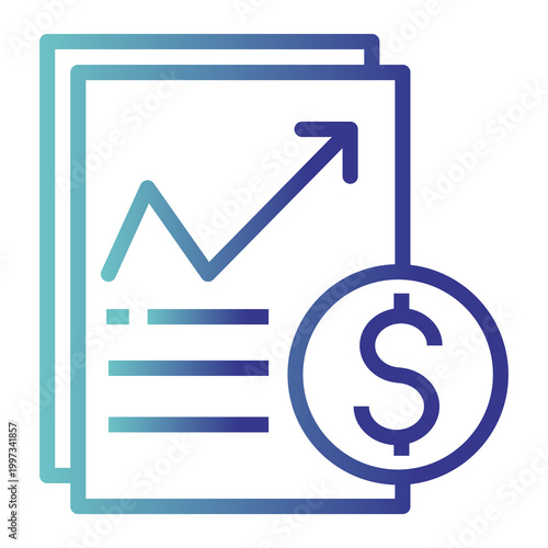business success gradient icon