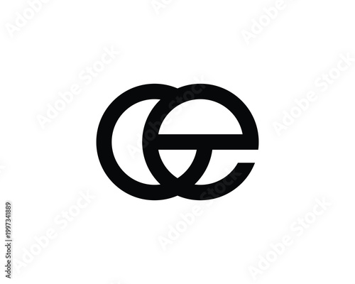 GE Logo Design. GE
