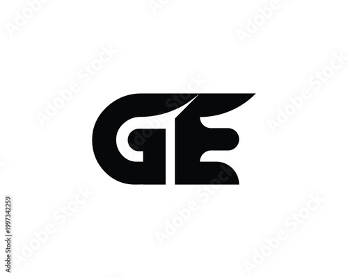 GE Logo Design. GE