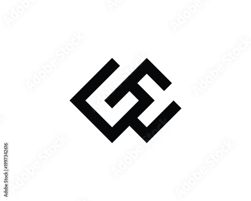 GE Logo Design. GE