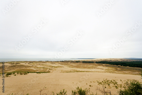 Foto Beautiful view of Dead Dunes, in Lithuania