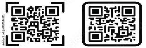 scan qr code icon digital scanning qr code qr code scan for smartphone qr code for payment scan qr code symbol vector illustration, modern mobile technology concept showing quick response code detecti