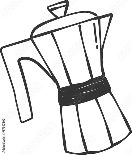 Moka Pot Brewing Doodle