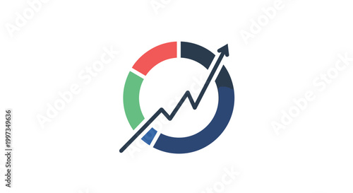 A graph icon with an upward trend.
