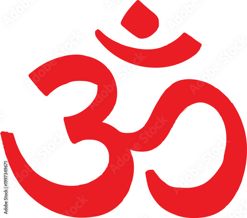 Om symbol, sacred sound and spiritual icon of indian religions