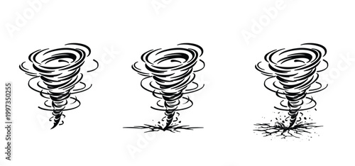 Ternado, wind lines. Storm wave. Hurricane waves. El Nino and La Nina concept. Very bad weather. Water spiral.. Strong wind.. hurricane, whirlwind, powerful and tropical with high wind speeds