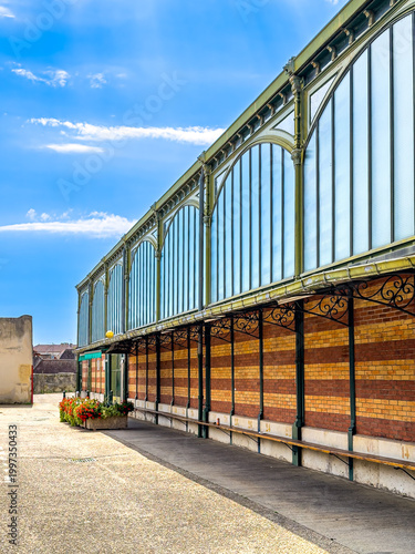 Street view of downtown Dole, France