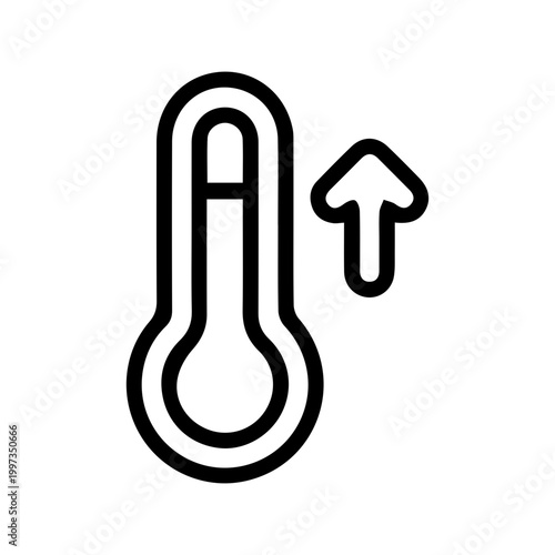 Temperature Rising Icon