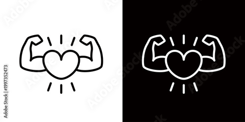 A logo mark representing physical and mental health.