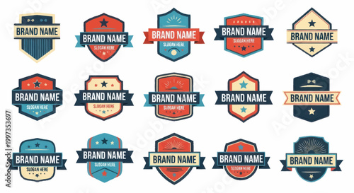 Collection of Brand Name Logos and Emblems.