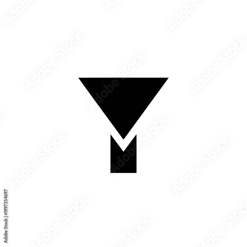 Black and white triangle symbol icon. Free Download Black and white triangle symbol icon. - GFXLoad