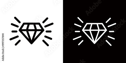 A symbol of premium quality, a sparkling diamond icon.