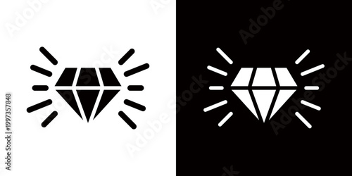 A symbol of premium quality, a sparkling diamond icon.