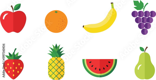 Flat of assorted fruits including apple, orange, banana, grapes, strawberry, pineapple, watermelon, and pear
