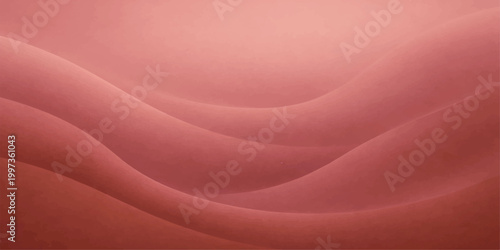 A smooth flowing pink and red silk fabric background featuring a soft satin texture with shiny decorative waves and elegant light curves for a textile wallpaper design