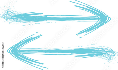 Arrow of Interchange: Conceptual illustration of two arrows, symbolizing the dynamic process of exchanging ideas, thoughts, or information, against a minimalistic backdrop.