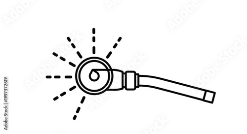 Stylized illustration of a shower head spraying water.