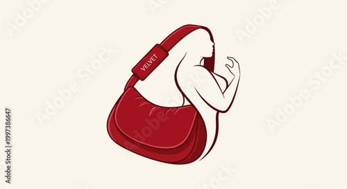 Stylish Red Handbag with Shoulder Strap and Elegant Design.