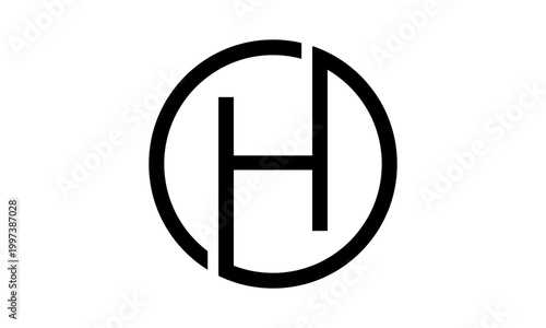 Abstract letter H logo vector design	
