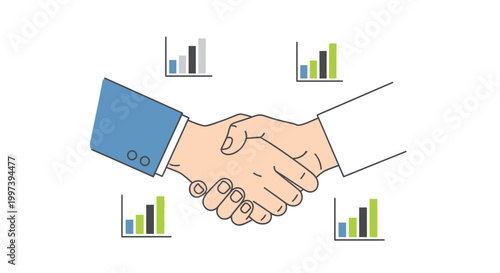 Business Partnership Agreement Success - Handshake Deal