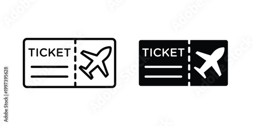 Air tickets icon - vector illustration eps10