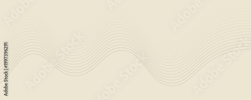 Latar belakang abstrak dengan garis dan gelombang. Ukuran spanduk web. Elemen untuk desain. Latar belakang vektor brosur, buklet, selebaran, poster. Gradien coklat dan krem. Kopi, kafe eps10
