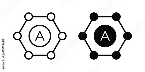 Antioxidant icon - vector illustration eps10