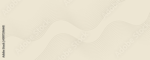 Latar belakang abstrak dengan garis dan gelombang. Ukuran spanduk web. Elemen untuk desain. Latar belakang vektor brosur, buklet, selebaran, poster. Gradien coklat dan krem. Kopi, kafe eps10