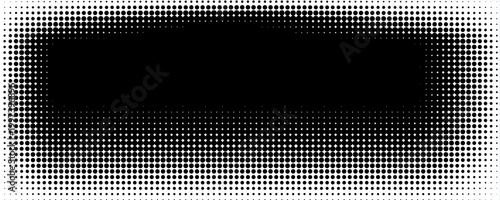 Gelombang halftone. Pola mulus. Latar belakang berbintik abstrak. Tekstur titik-titik hitam. Latar belakang gradien monokrom. Ilustrasi vektor.