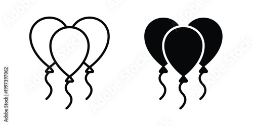 Balloons icon - vector illustration eps10