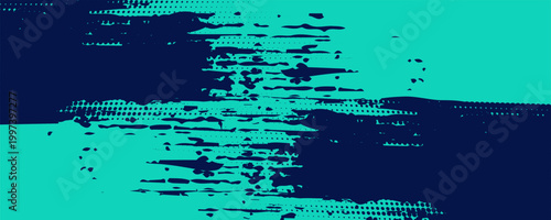 Efek gradien vektor halfton. Latar belakang abstrak cerah. Gaya Retro 80 adalah warna dan tekstur.