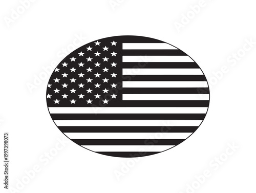 Circular american flag design a symbolic representation of united states patriotism and national identity