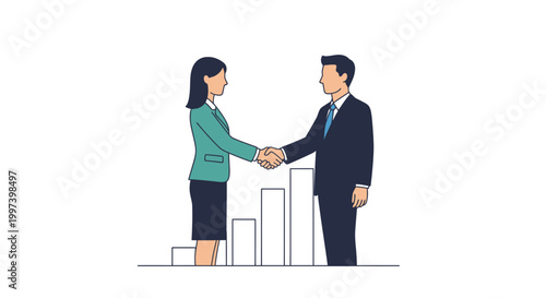 Business Partnership Agreement Success - Handshake Deal