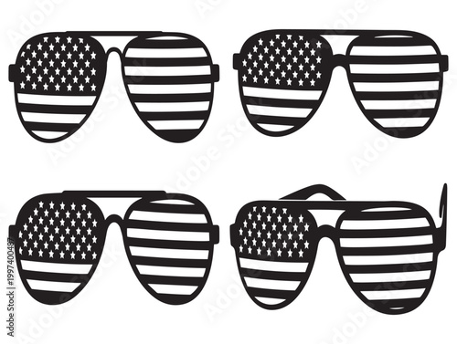 Patriotic aviator sunglasses a fourth of july celebration in eyewear fashion